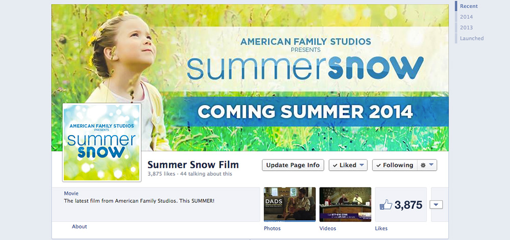 Summer Snow Facebook Page